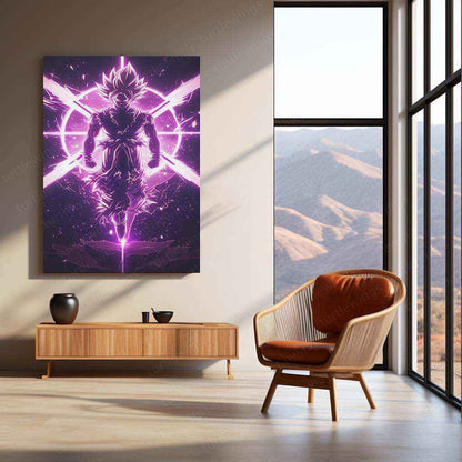 Black Goku Metal Poster – dbz Super Saiyan Art | Powerful Anime Decor - TURTLEWINGS