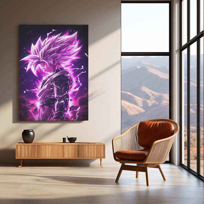 Black Goku Metal Poster – dbz Super Saiyan Art | Powerful Anime Decor 2 - TURTLEWINGS