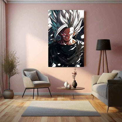 Black Goku Metal Poster – dbz Super Saiyan Art | Powerful Anime Decor 3 - TURTLEWINGS