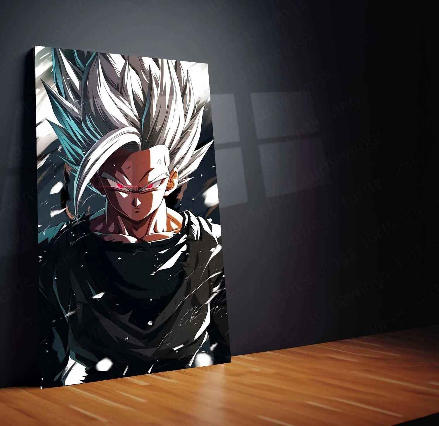 Black Goku Metal Poster – dbz Super Saiyan Art | Powerful Anime Decor 3 - TURTLEWINGS