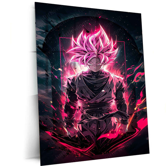 Black Goku Metal Poster – dbz Super Saiyan Art | Powerful Anime Decor 4 - TURTLEWINGS