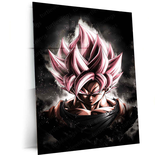 Black Goku Metal Poster – dbz Super Saiyan Art | Powerful Anime Decor 5 - TURTLEWINGS