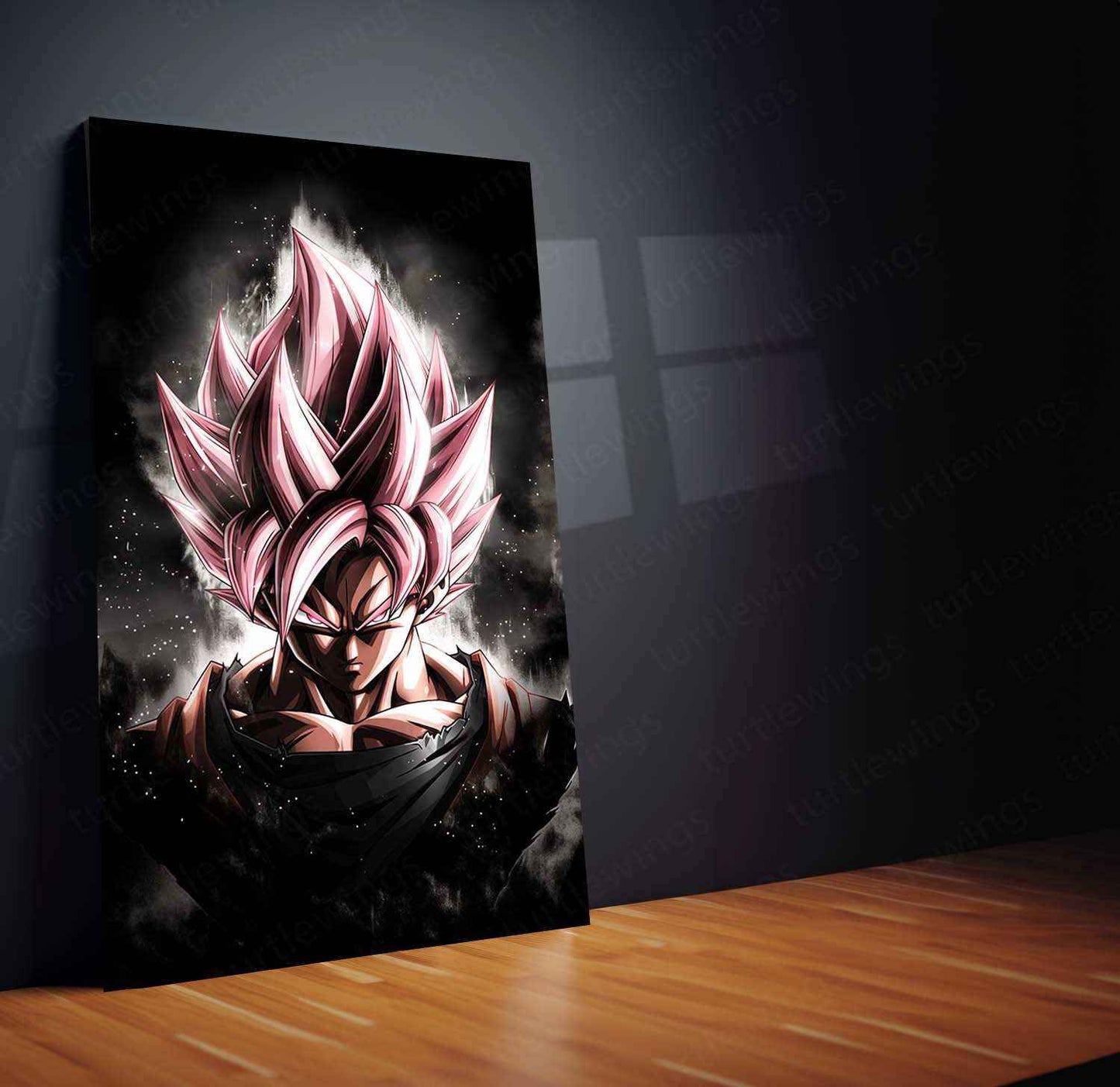 Black Goku Metal Poster – dbz Super Saiyan Art | Powerful Anime Decor 5 - TURTLEWINGS