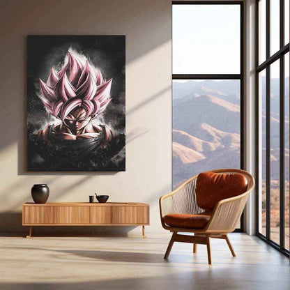 Black Goku Metal Poster – dbz Super Saiyan Art | Powerful Anime Decor 5 - TURTLEWINGS
