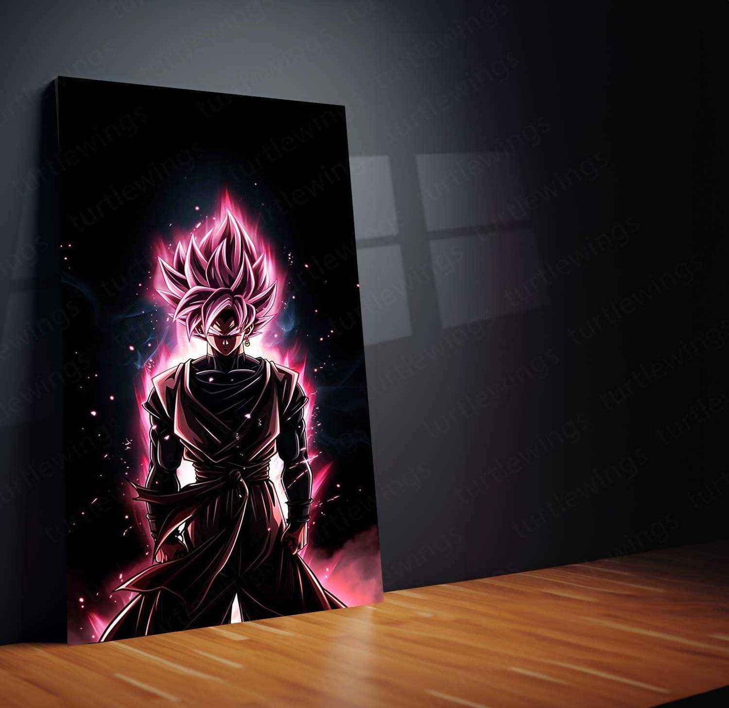Black Goku Metal Poster – dbz Super Saiyan Art | Powerful Anime Decor 6 - TURTLEWINGS
