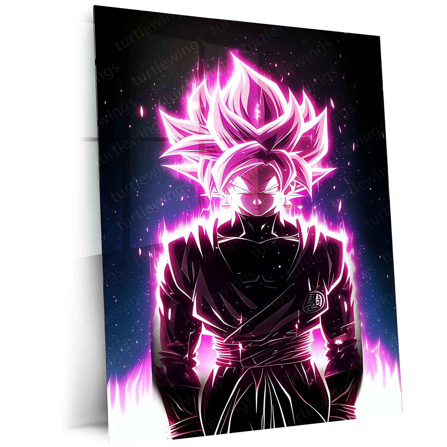Black Goku Metal Poster – dbz Super Saiyan Art | Powerful Anime Decor 8 - TURTLEWINGS