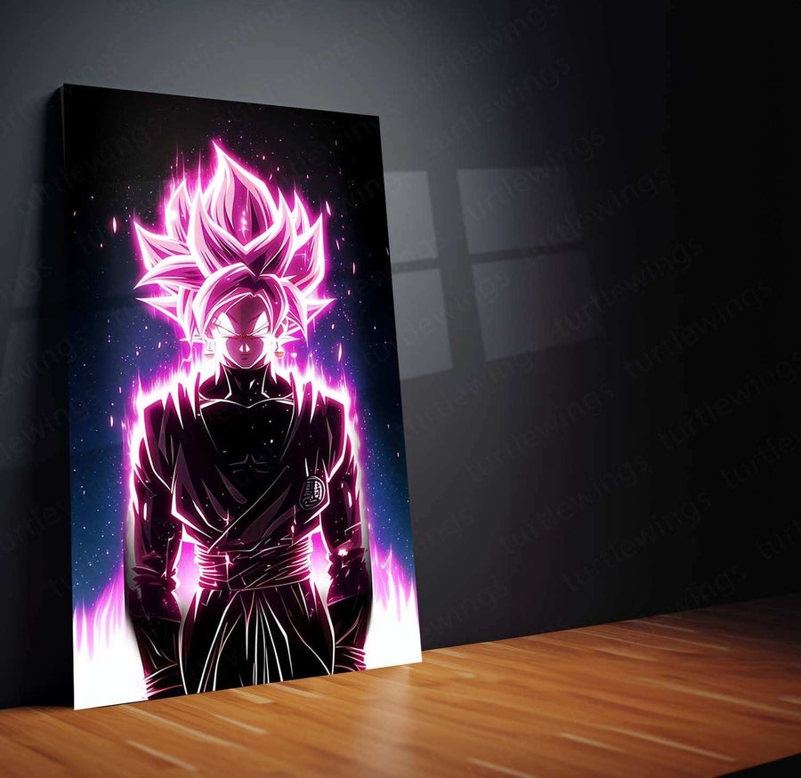 Black Goku Metal Poster – dbz Super Saiyan Art | Powerful Anime Decor 8 - TURTLEWINGS 