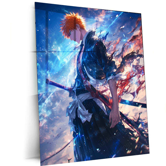 Bleach Anime Metal Poster | Iconic Characters & Epic Battle Scenes | Premium Wall Art - TURTLEWINGS