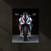 LED | 🏁 BMW M 1000 RR Black Superbike Neon LED Metal Poster | Racing Power Wall Art