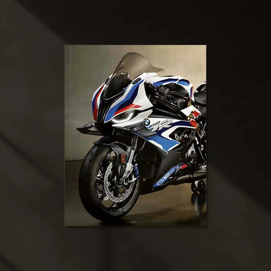 LED | 🏁 BMW M 1000 RR Black Superbike Neon LED Metal Poster | Racing Power Wall Art 01 - TURTLEWINGS