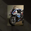 LED | 🏁 BMW M 1000 RR Black Superbike Neon LED Metal Poster | Racing Power Wall Art 01