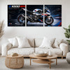 Bike Metal Poster Set of 3 | BMW S1000RR Track Weapon Racing Triptych Wall Art