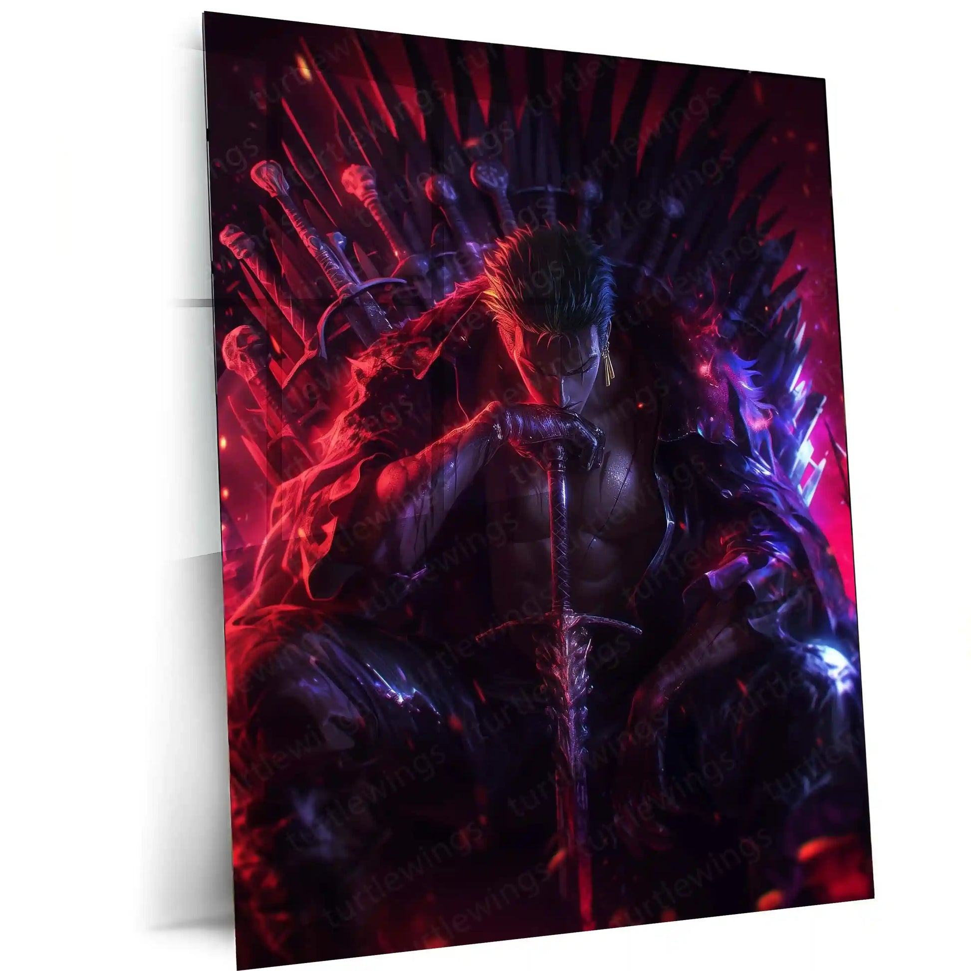 Anime Metal Poster | Berserk Metal Poster | Guts Dark Fantasy Anime Wall Art | Epic Manga Decor - TURTLEWINGS