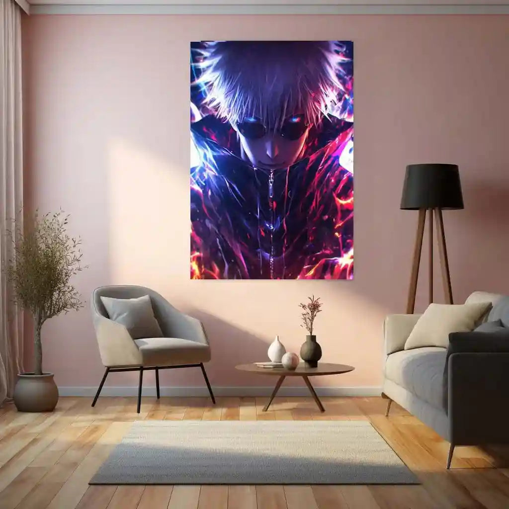 Anime Metal Poster | Goku Metal Poster – Iconic Dragon Ball Z Art | Powerful Super Saiyan Wall Decor - TURTLEWINGS