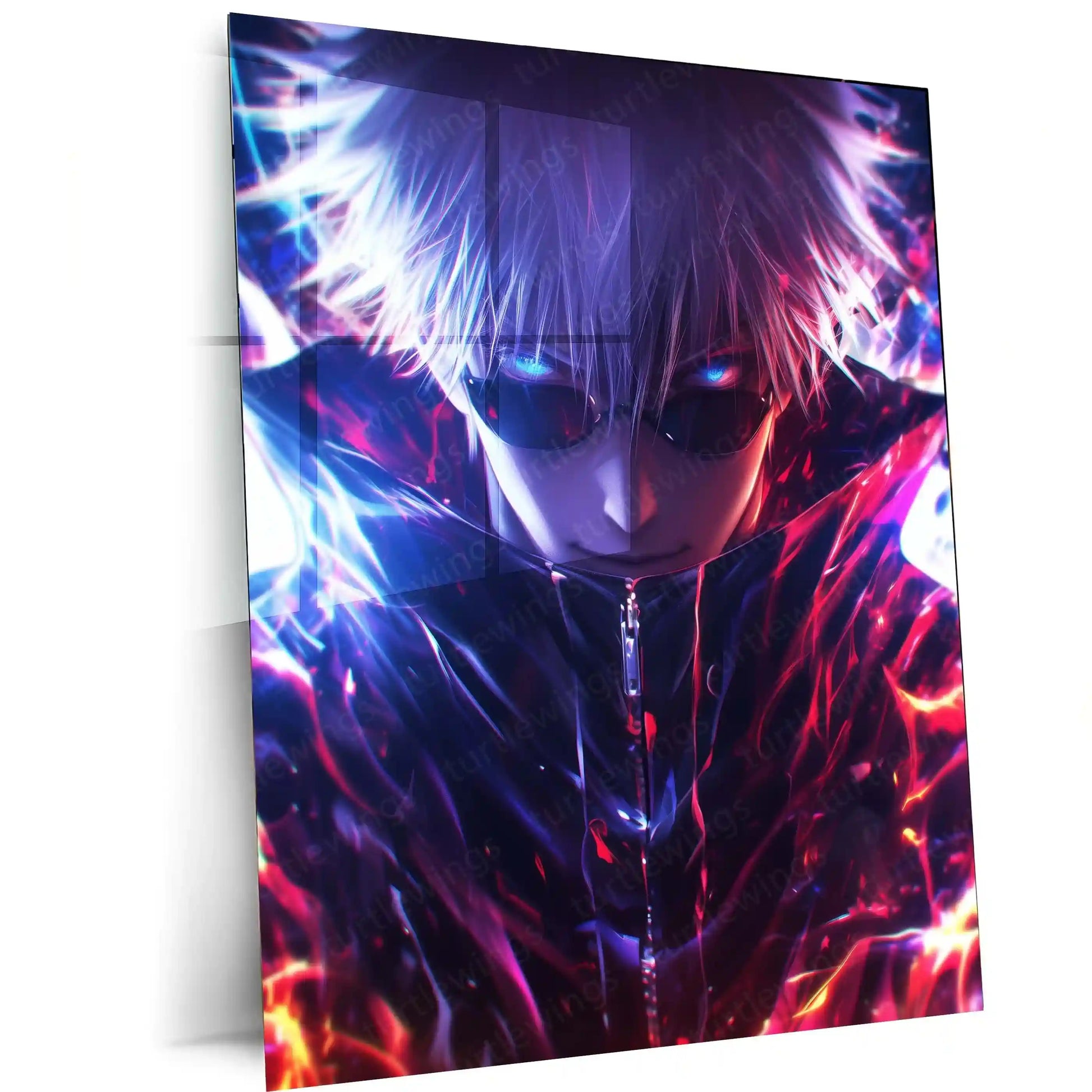 Anime Metal Poster | Goku Metal Poster – Iconic Dragon Ball Z Art | Powerful Super Saiyan Wall Decor - TURTLEWINGS