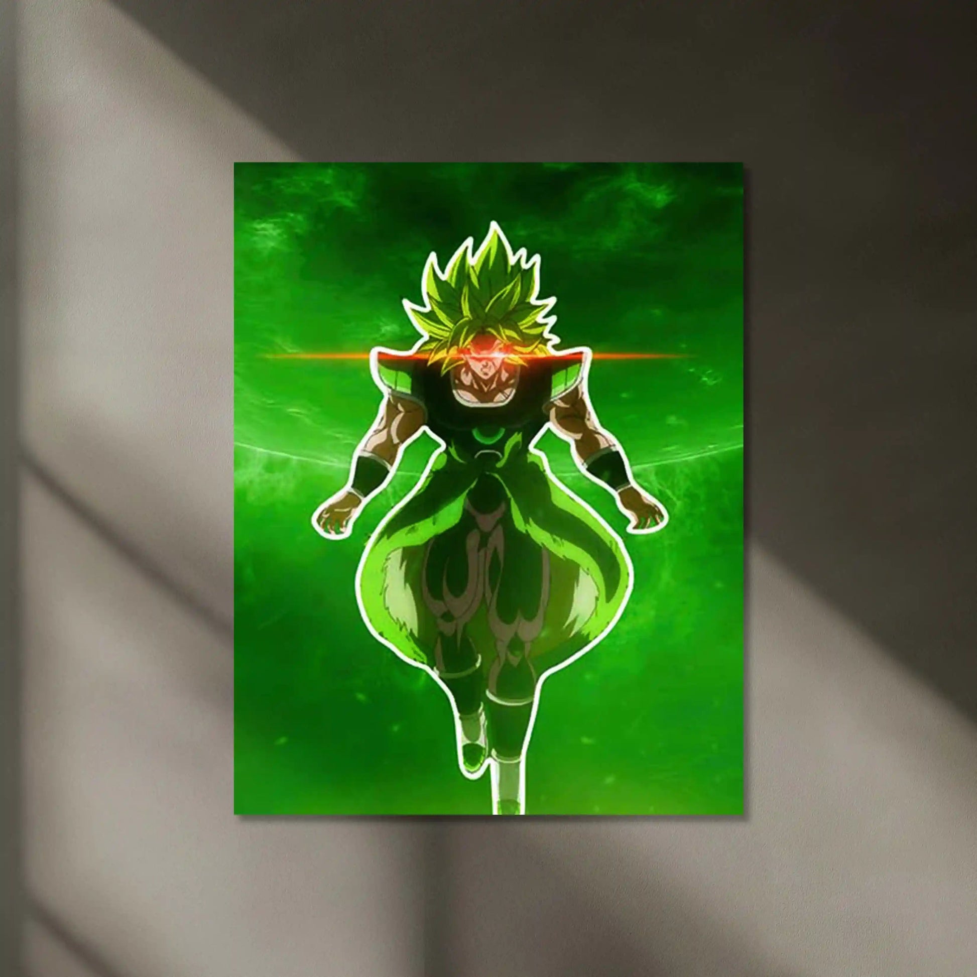 Broly Neon LED Frame | Legendary Super Saiyan Wall Art | Dragon Ball Power Decor - TURTLEWINGS