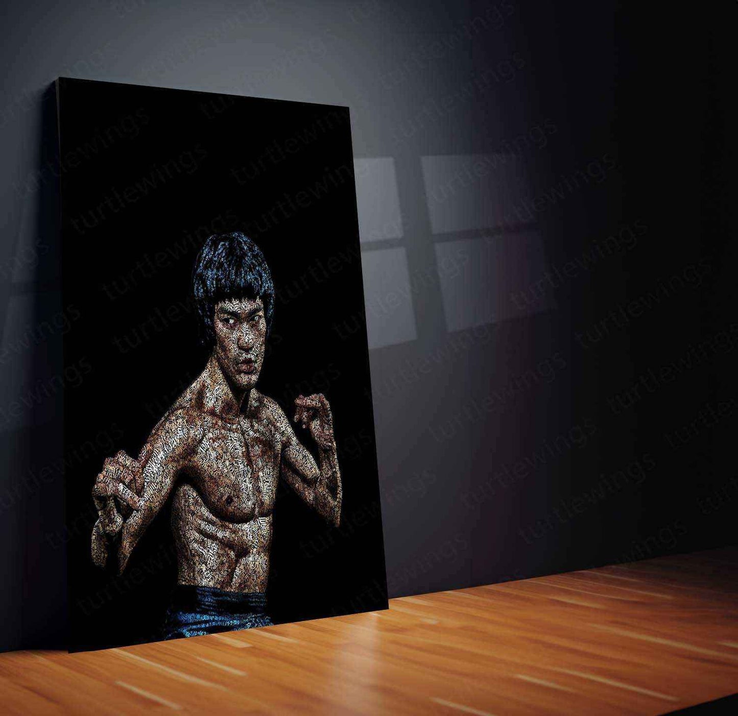 Bruce Lee Metal Poster | Martial Arts Legend Wall Art | Inspirational Kung Fu Decor - TURTLEWINGS