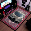 Bugatti Chiron Front View Floor Mat | Persian Carpet Style Hypercar Luxury Flat Rug | Anti-Slip 3mm Absorbent Supercar Design Mat for Home, Office & Studio