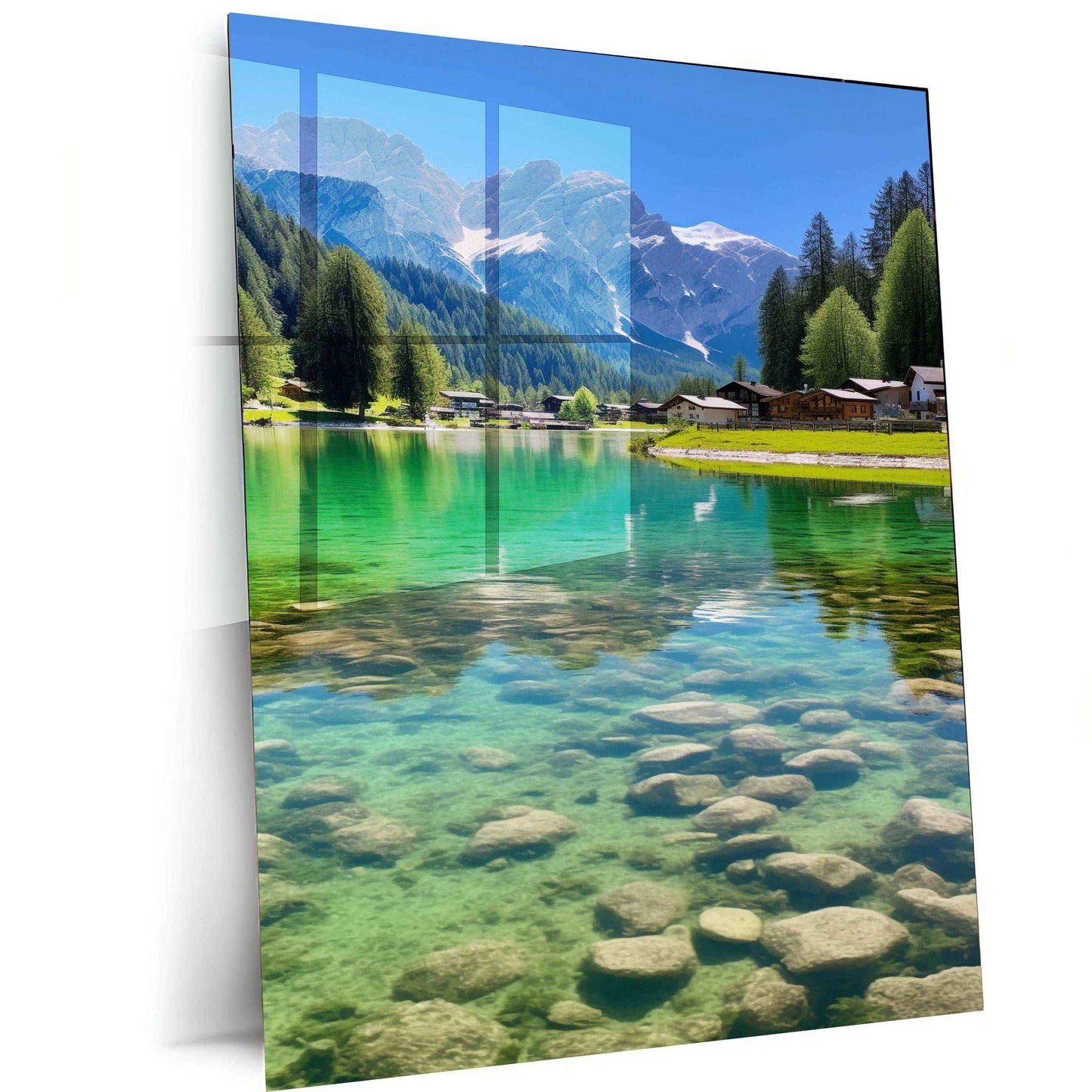 Abstract Art Natural Metal Print - TURTLEWINGS