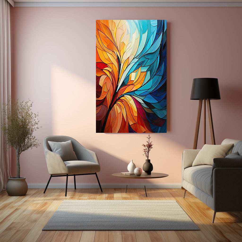 Abstract art metal poster 1 - TURTLEWINGS