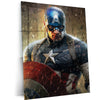 Captain America Metal Poster | Marvel Superhero Wall Art | Vibrant Comic-Inspired Decor