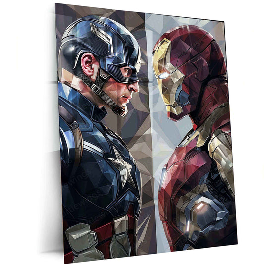 Cats Multicolour Metal Poster | Vibrant Feline Wall Art | Colorful Animal Decor - TURTLEWINGS