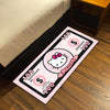 Hello Kitty Money Note Flat Rug | Cute Pink Currency-Inspired Bedroom Flat Rug for Kawaii Room & Gaming Decor