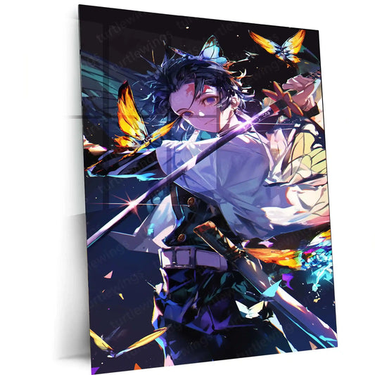 Anime Metal Poster | Demon Slayer: Kimetsu no Yaiba Metal Poster | Official Anime Wall Art | Slayer Squad Decor - TURTLEWINGS
