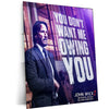 John Wick Metal Poster | Action Movie Wall Art | High-Quality Assassin Aesthetic Print