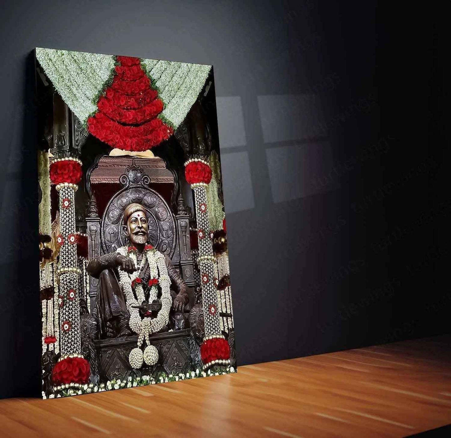 Chhatrapati Shivaji Maharaj Metal Frame - Honoring the Great Maratha Leader 4 - TURTLEWINGS