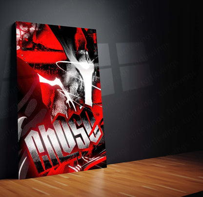 Anime Metal Poster Set of 3 | Choso Red Aesthetic Jujutsu Kaisen Triptych Wall Art