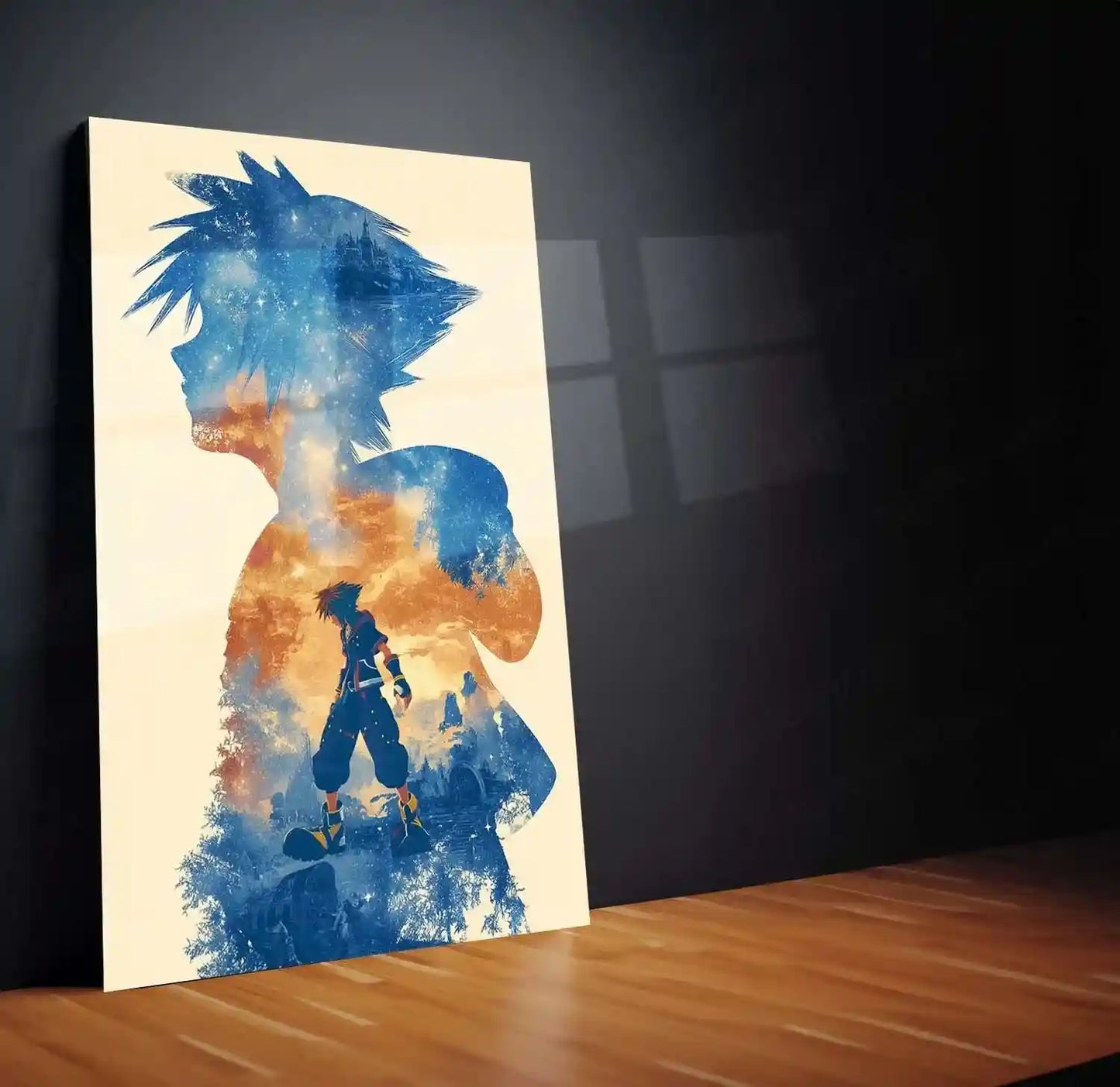 Anime Metal Poster | Midnight Sora Metal Poster | Dreamscape Anime Wall Art | Celestial Fantasy Decor - TURTLEWINGS