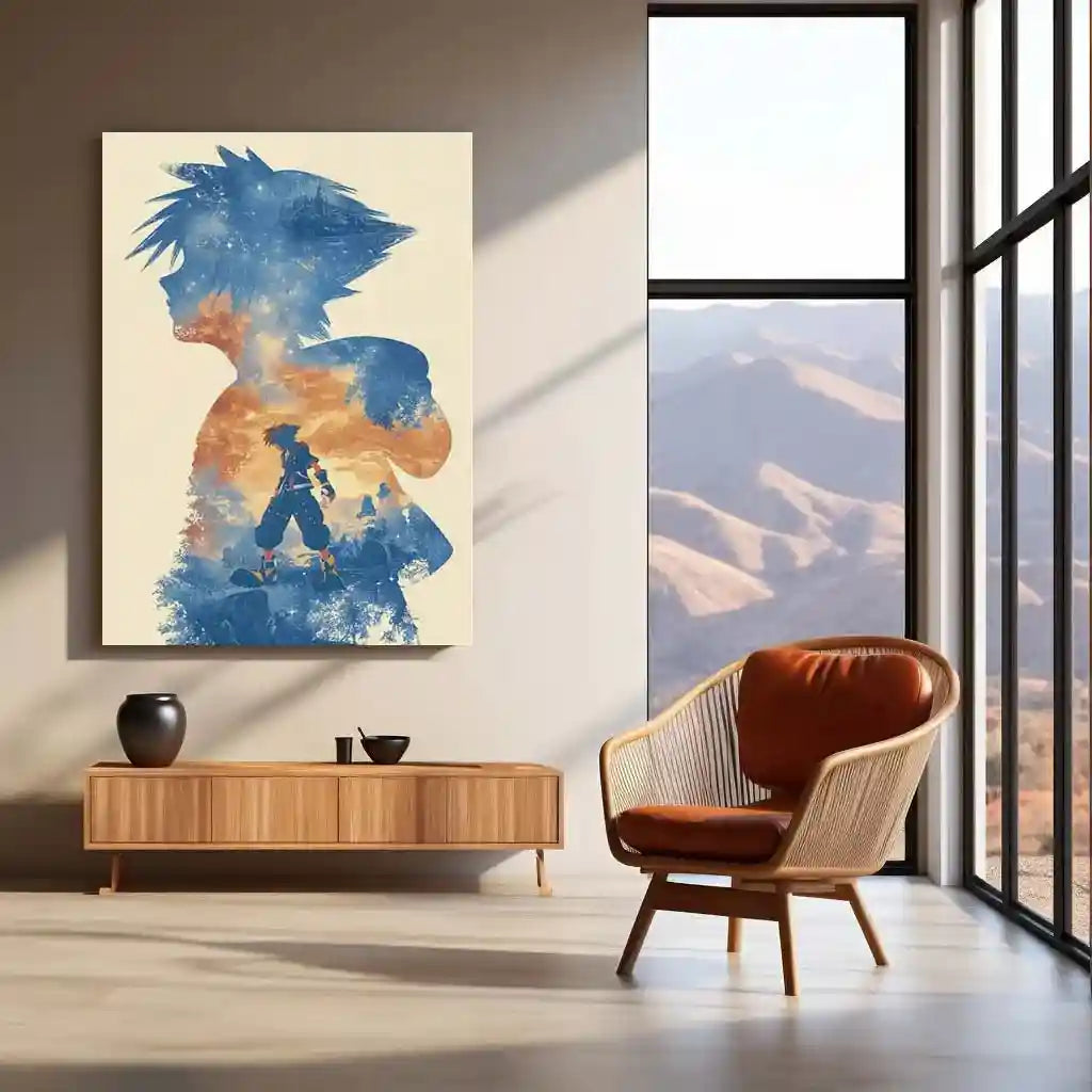 Anime Metal Poster | Midnight Sora Metal Poster | Dreamscape Anime Wall Art | Celestial Fantasy Decor - TURTLEWINGS