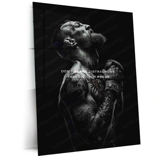 Conor McGregor Quote Metal Poster – Motivational MMA Wall Art - TURTLEWINGS