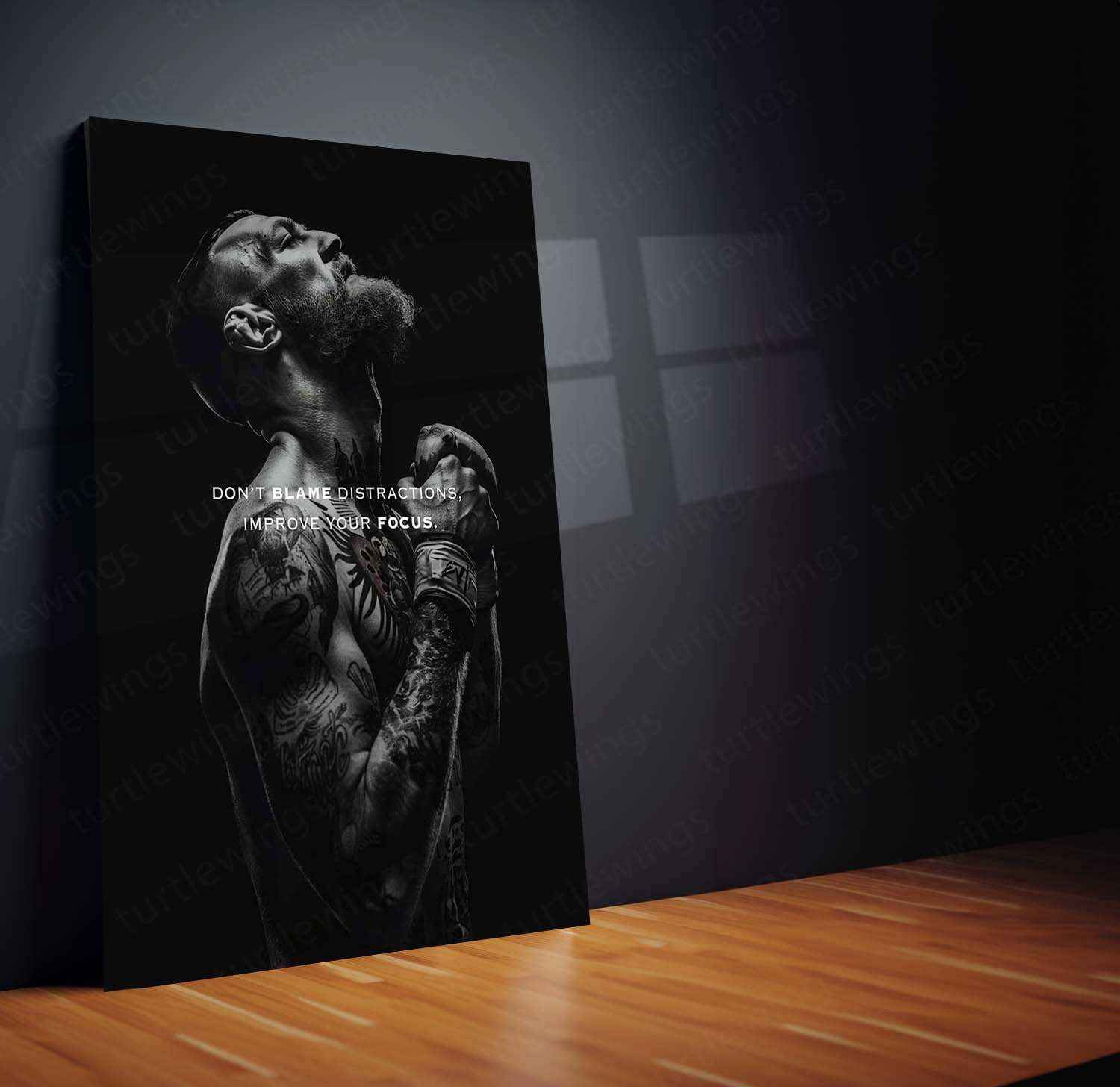 Conor McGregor Quote Metal Poster – Motivational MMA Wall Art - TURTLEWINGS