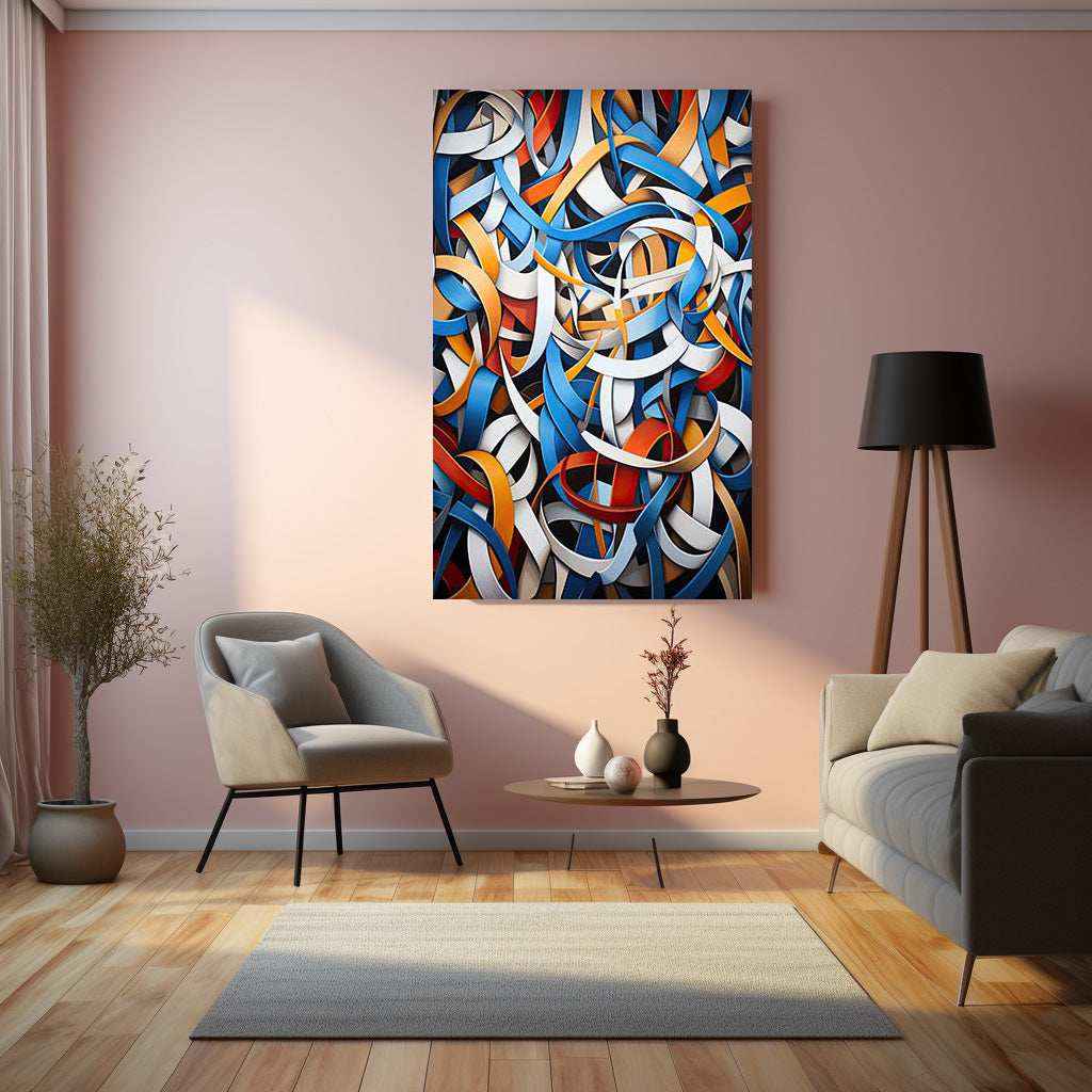 Abstract metal poster 3 - TURTLEWINGS