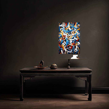 Abstract metal poster 3 - TURTLEWINGS