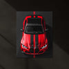BMW M4 Competition LED Neon Metal Frame | Top View Sports Car Wall Light | Premium LED Metal Artwork