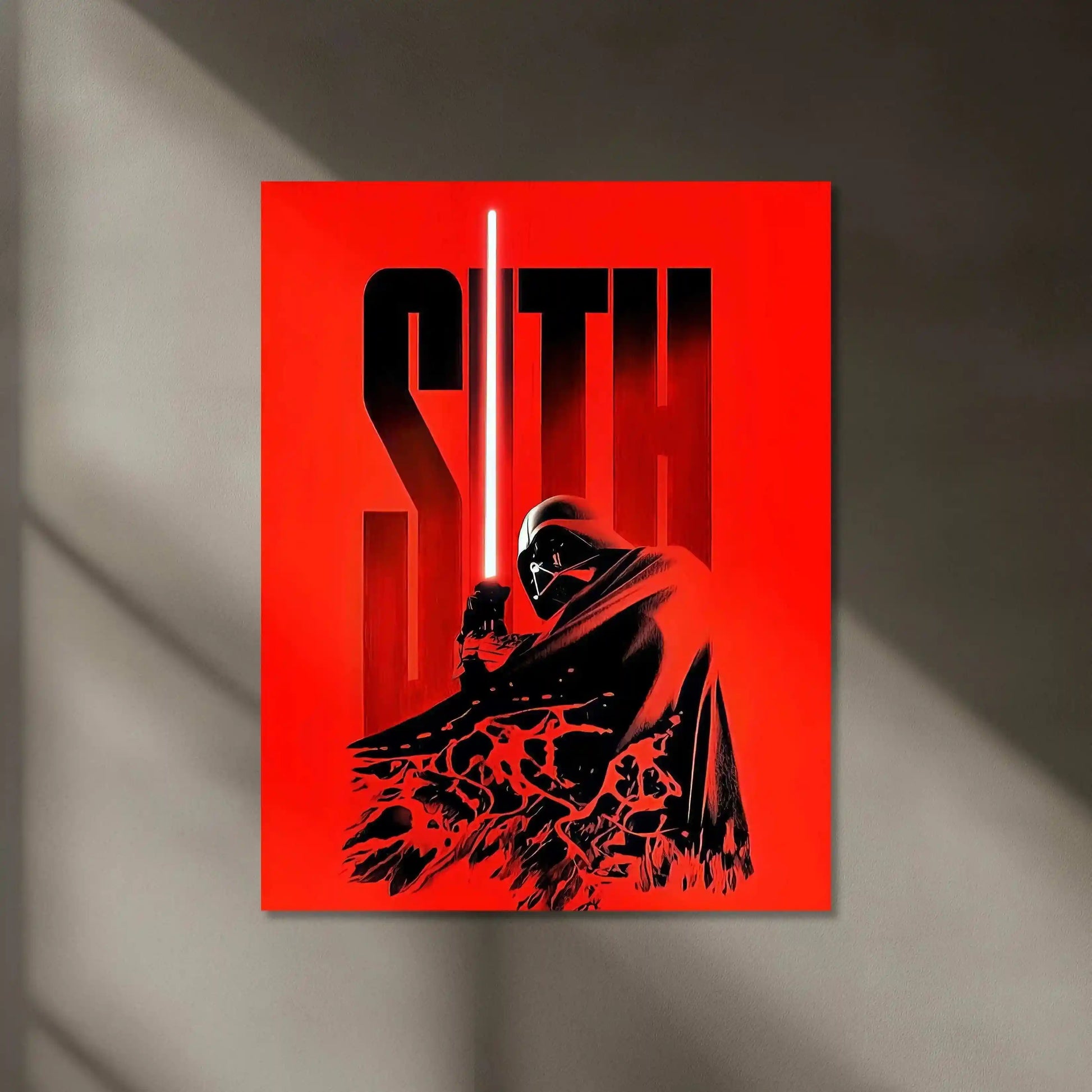 Darth Vader Sith Neon LED Metal Poster â Dark Side Star Wars Wall Art - TURTLEWINGS