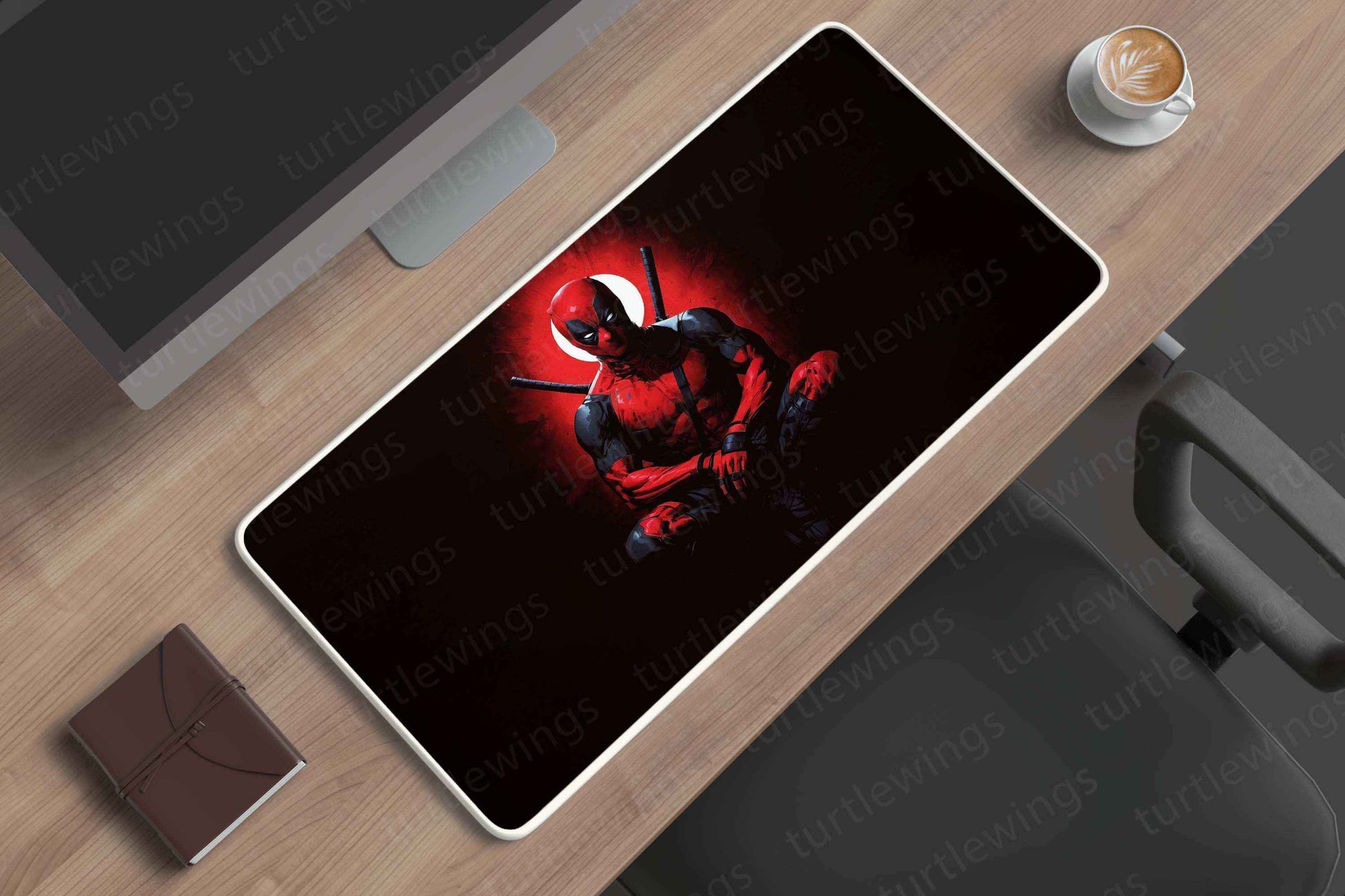 Deadpool Anti-Hero in Action Deskma - TURTLEWINGS
