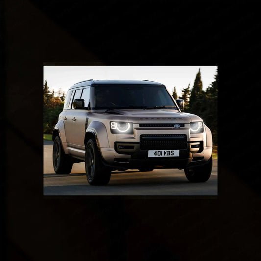 Defender Neon LED Metal Frame â Bold and Rugged Wall Art for Off-Road Enthusiasts 2 - TURTLEWINGS