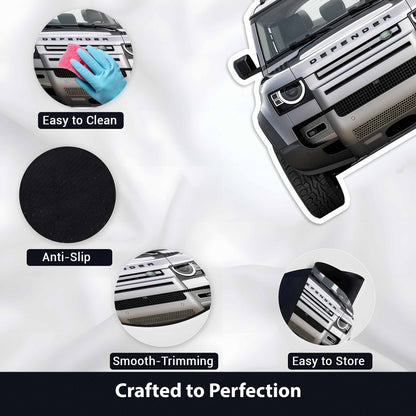 Land Rover Defender Floor Mat | Anti-Slip 3mm Absorbent Car-Style Flat Rug | Easy Clean Waterproof Designer Mat for Home & Garage