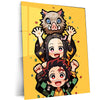Anime Metal Poster | Demon Slayer Metal Poster | Tanjiro & Nezuko Anime Wall Art