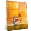 Anime Metal Poster | Doraemon and Nobita Metal Poster | Classic Anime Wall Art for Fans