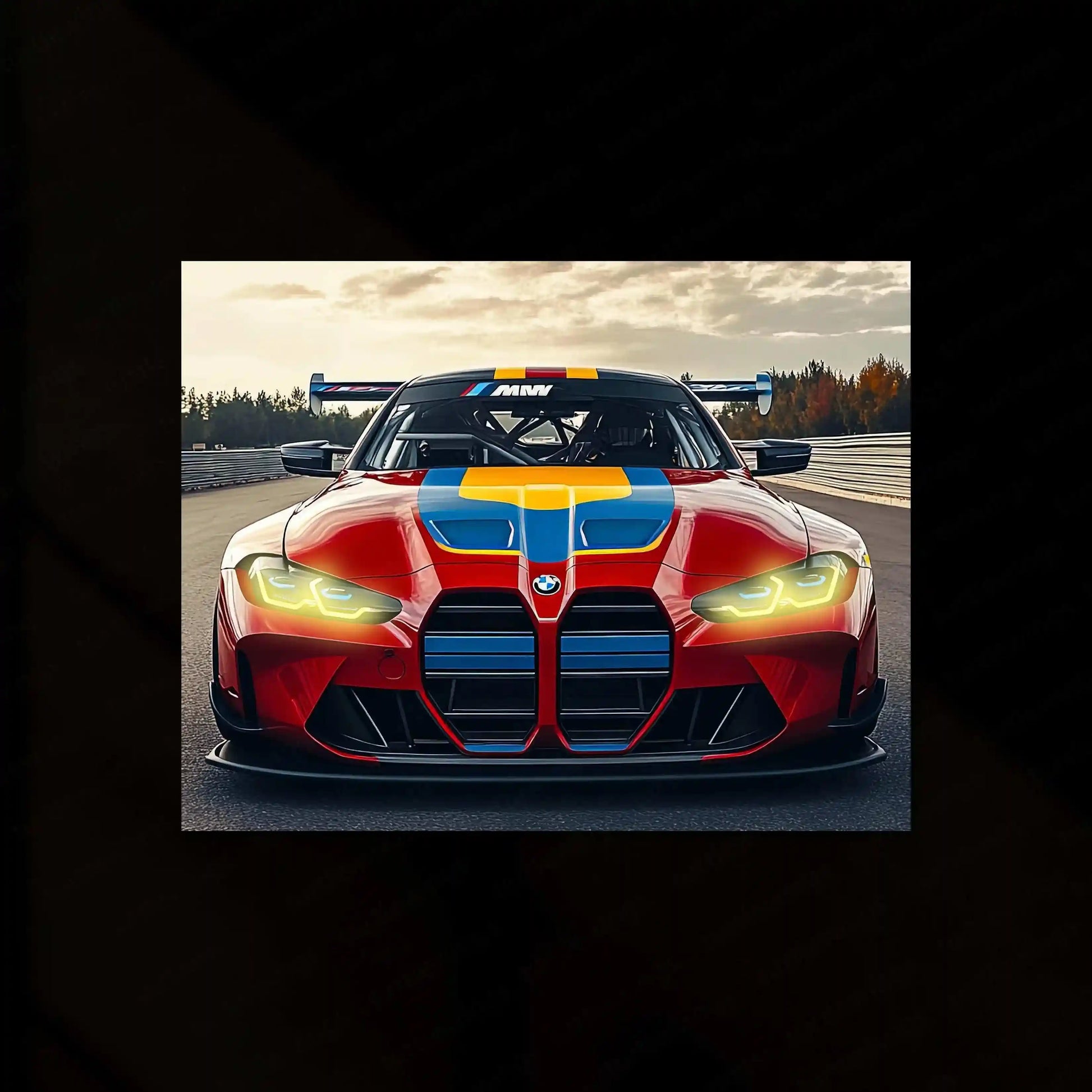 BMW Racing Neon LED Metal Poster â Motorsport-Inspired Wall Art for Speed Enthusiasts.2 - TURTLEWINGS