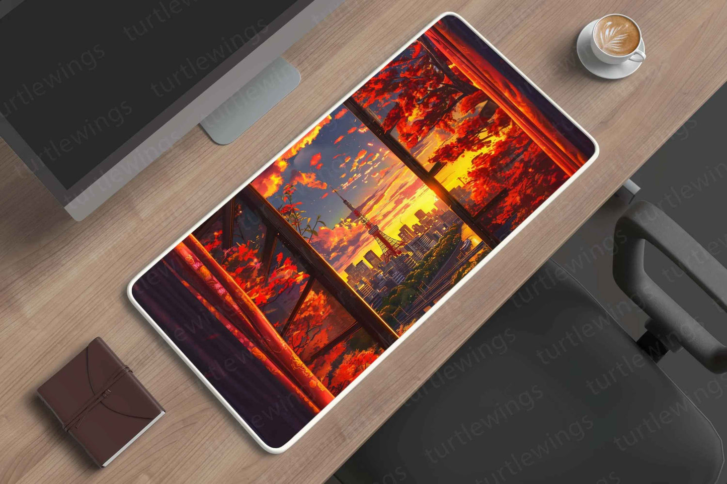 Tokyo Large Deskmat - Premium XL & XXL Gaming Mouse Pad - TURTLEWINGS