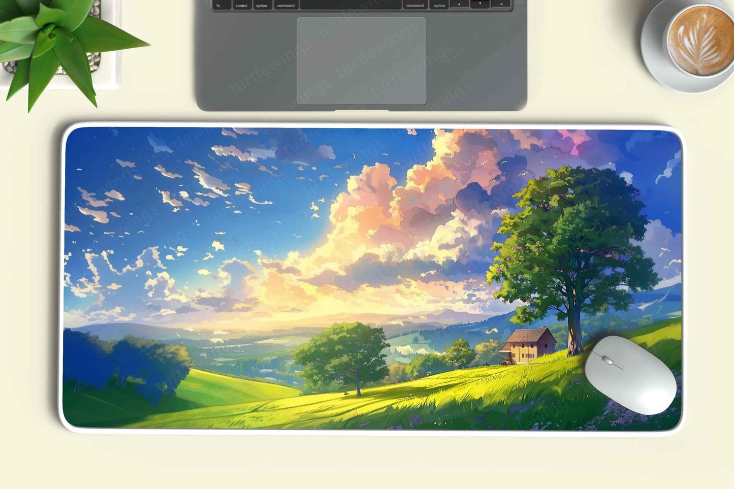 Meadow Large Deskmat - Premium XL & XXL Gaming Mouse Pad - TURTLEWINGS