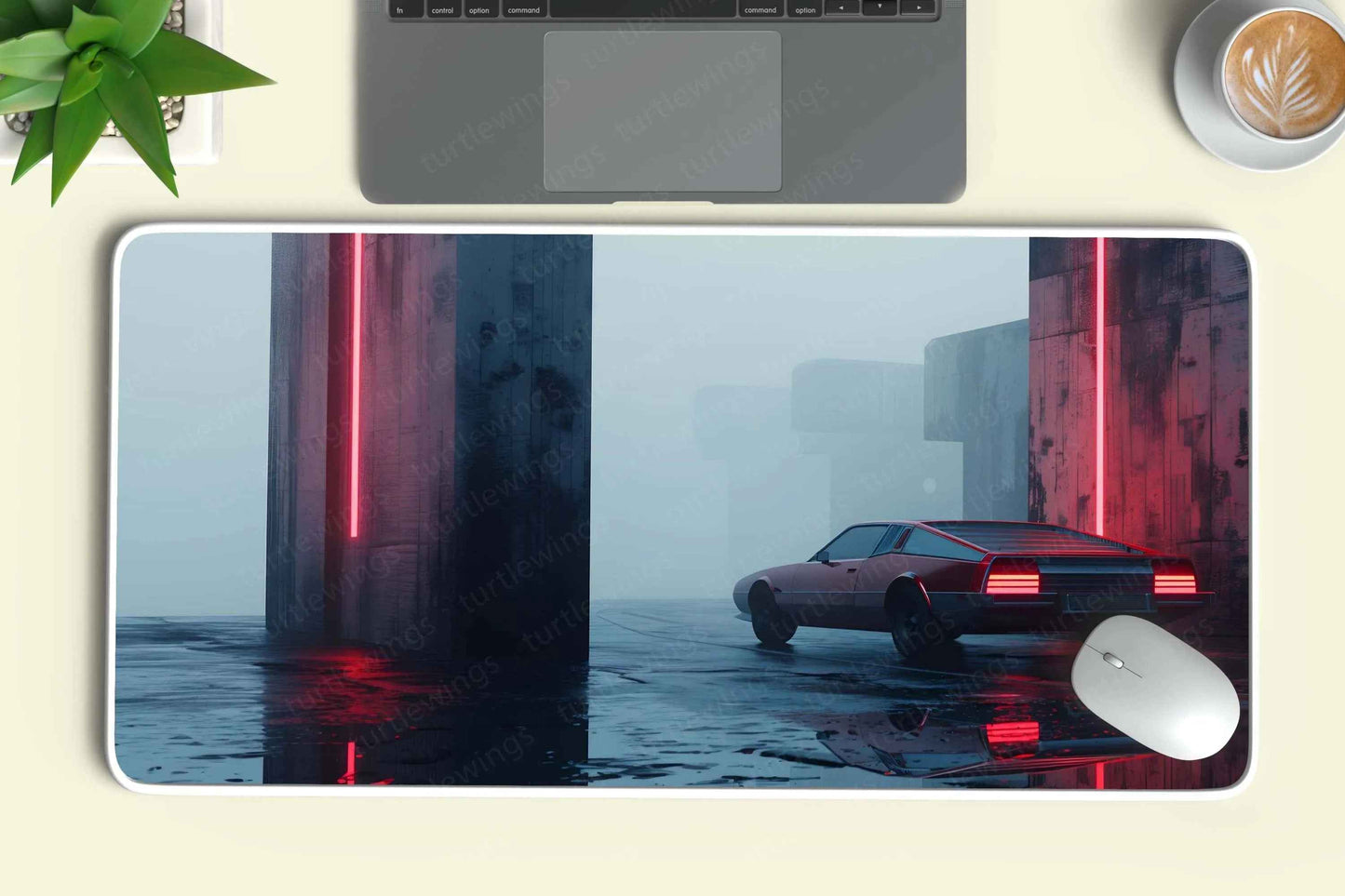 Foggy Large Deskmat - Premium XL & XXL Gaming Mouse Pad - TURTLEWINGS