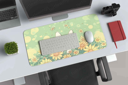 Sunflower Large Deskmat - Premium XL & XXL Gaming Mouse Pad - TURTLEWINGS
