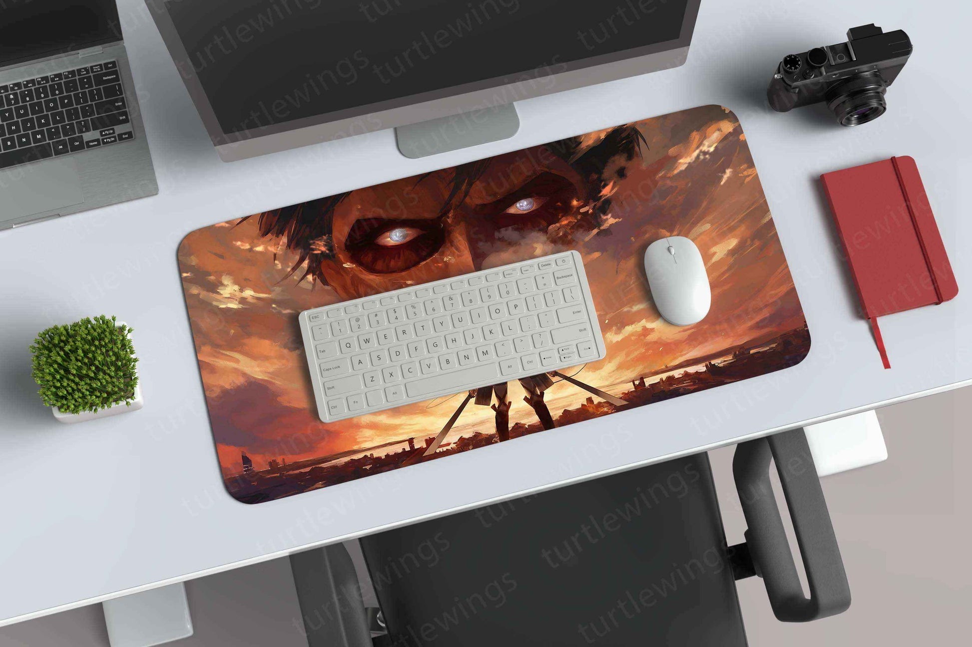 Attack-on-titan-Mikasa Deskmat - TURTLEWINGS